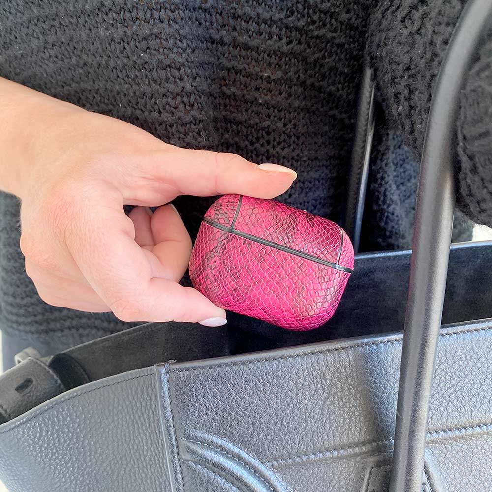 Fifth & Ninth Premium Vegan Leather AirPods Pro Case Cover with Clip