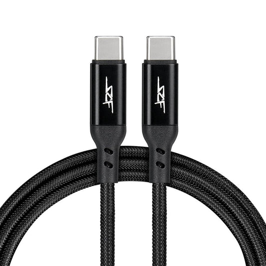 Simply Carbon Fiber Braided USB-C to USB-C Cable (3FT, 18W Fast Charge)